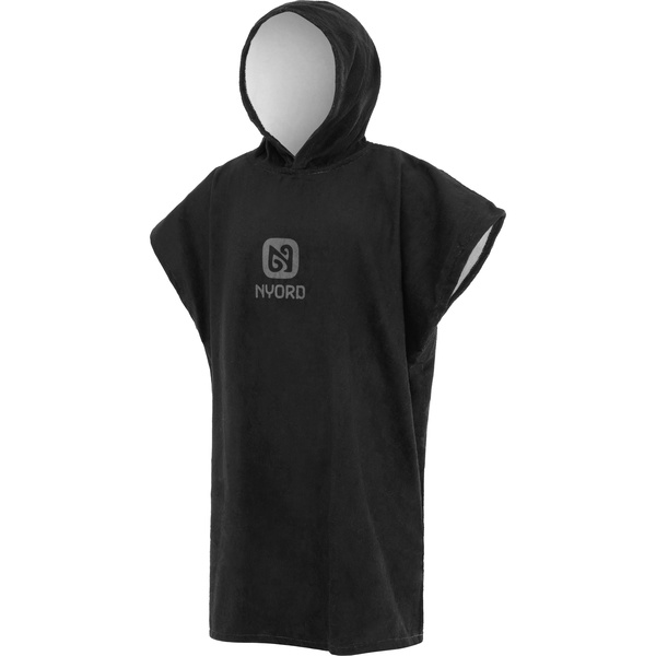 2025 Nyord Hooded Towel Changing Robe Poncho ACC0001 - Black